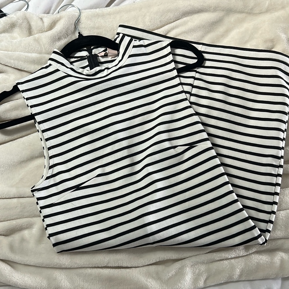 Stripped pencil dress